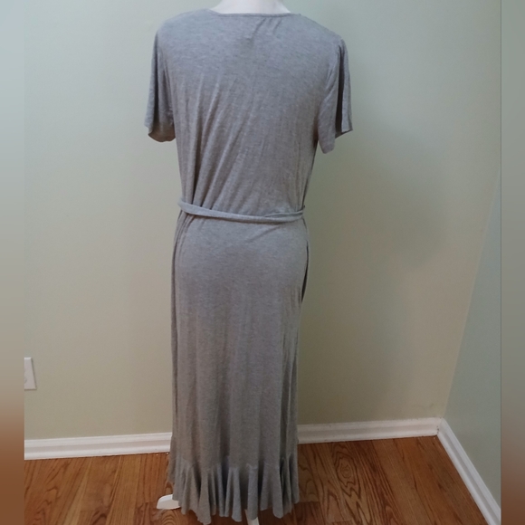 London Times Asymmetrical Ruffle Hem Dress - Picture 3 of 5